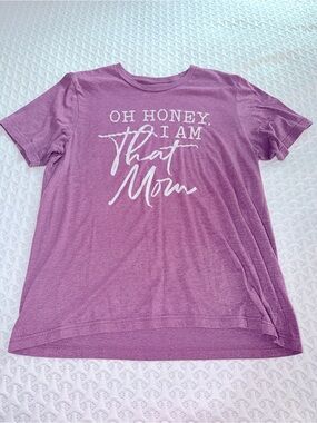 Graphic Tee — Lavender 'Oh Honey I Am That Mom'